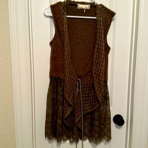 Multi texture vest